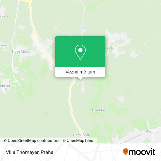 Villa Thomayer mapa