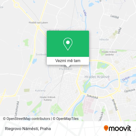 Riegrovo Náměstí mapa