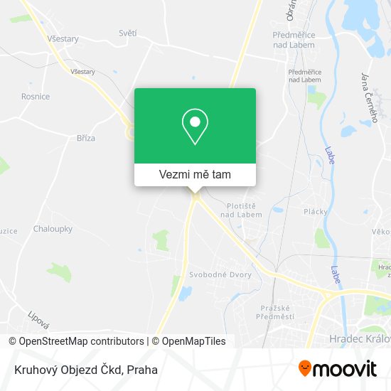 Kruhový Objezd Čkd mapa
