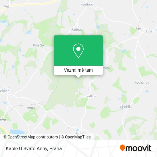 Kaple U Svaté Anny mapa