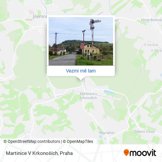 Martinice V Krkonoších mapa