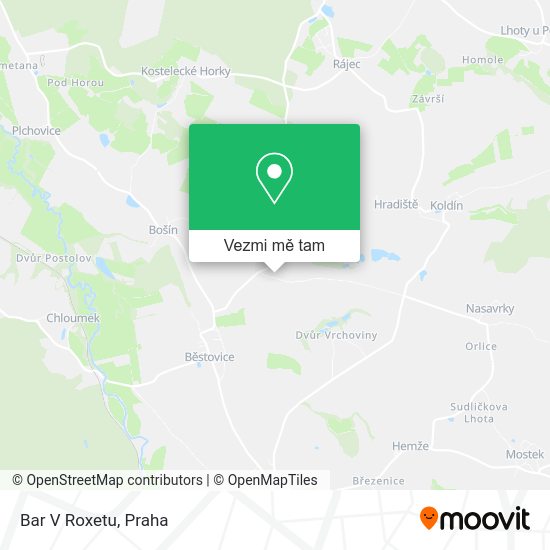 Bar V Roxetu mapa