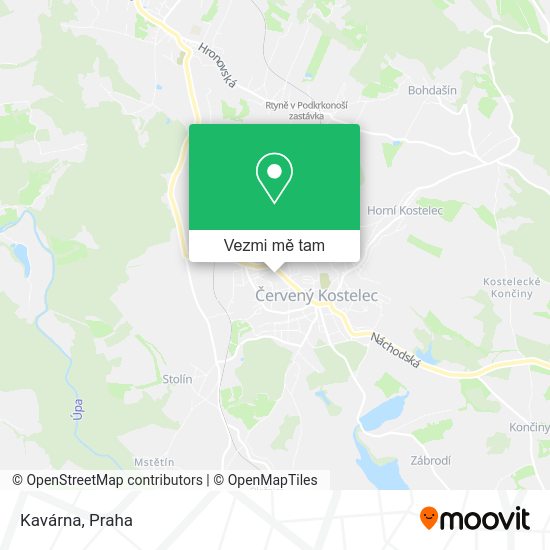 Kavárna mapa