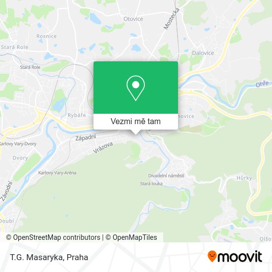 T.G. Masaryka mapa