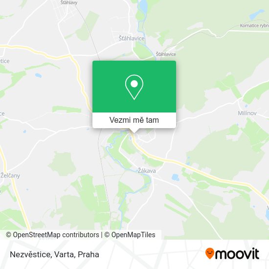 Nezvěstice, Varta mapa