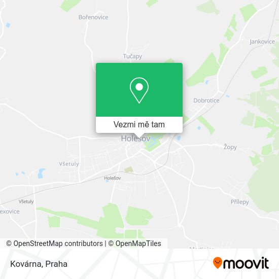Kovárna mapa