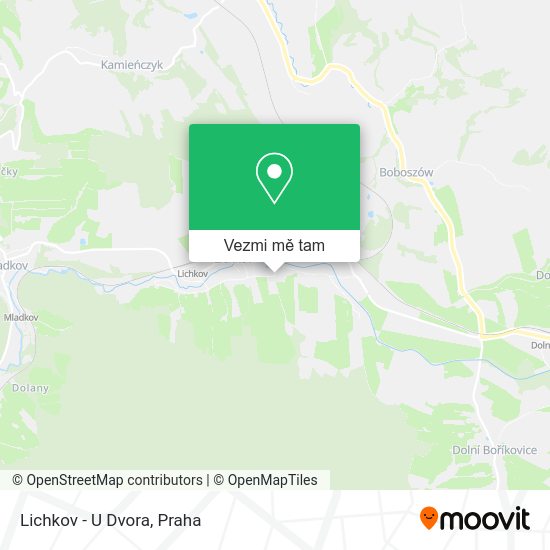 Lichkov - U Dvora mapa