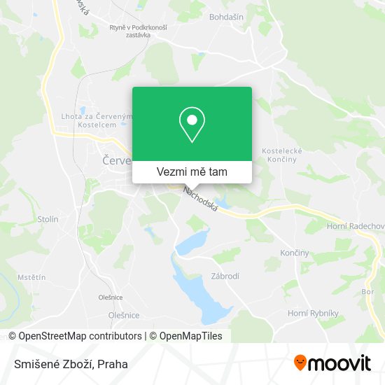 Smišené Zboží mapa