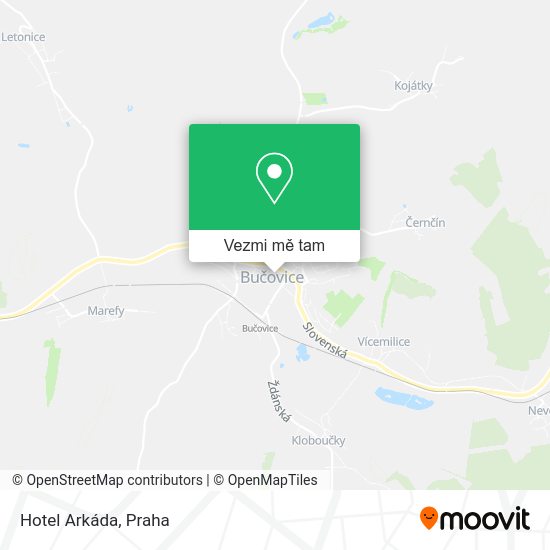 Hotel Arkáda mapa