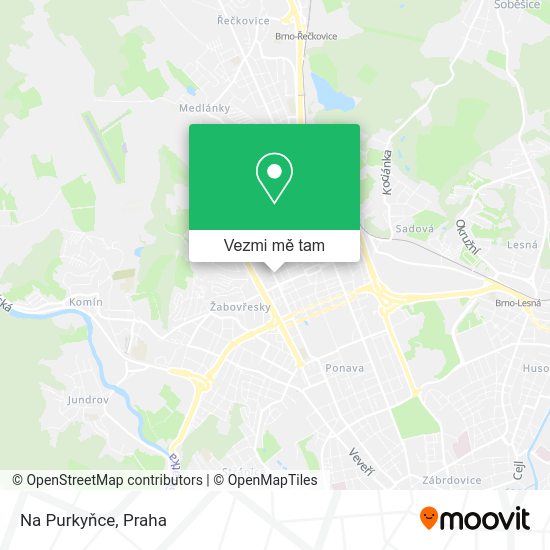 Na Purkyňce mapa