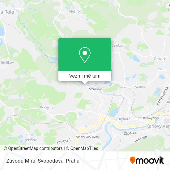 Závodu Míru, Svobodova mapa