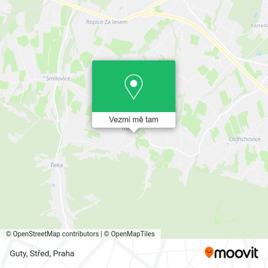 Guty, Střed mapa