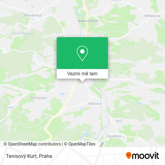 Tenisový Kurt mapa