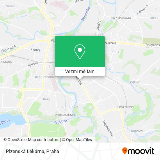 Plzeňská Lékárna mapa