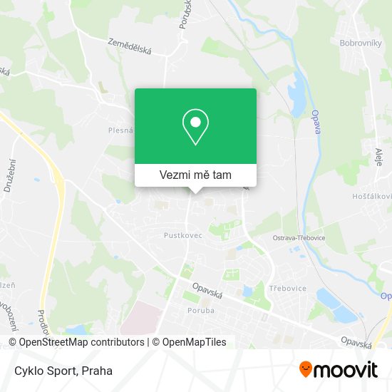 Cyklo Sport mapa