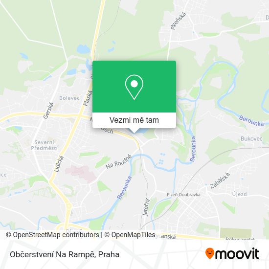 Občerstvení Na Rampě mapa