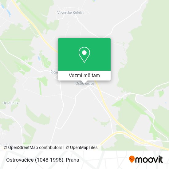 Ostrovačice (1048-1998) mapa