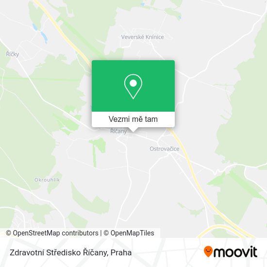 Zdravotní Středisko Říčany mapa