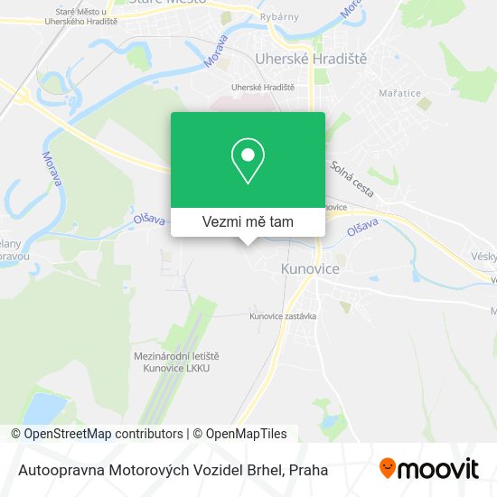 Autoopravna Motorových Vozidel Brhel mapa