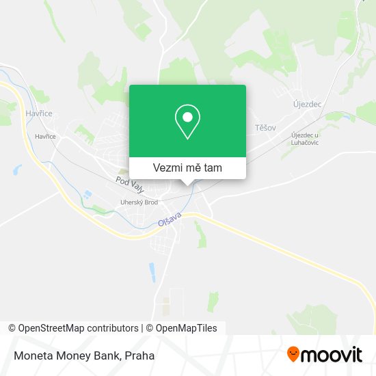 Moneta Money Bank mapa