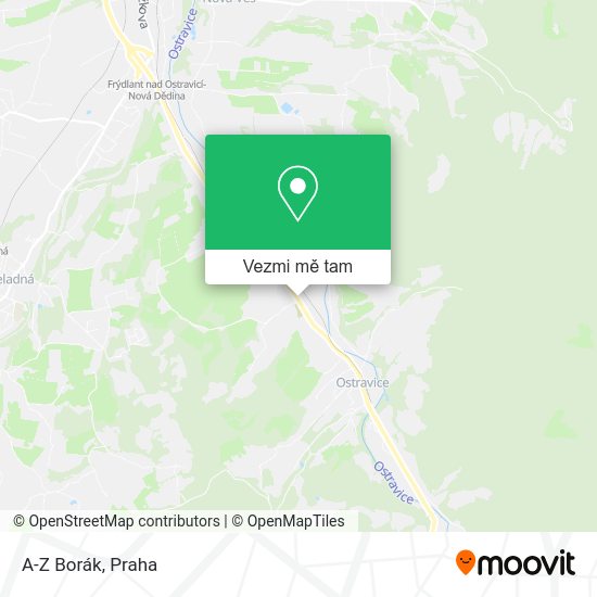 A-Z Borák mapa