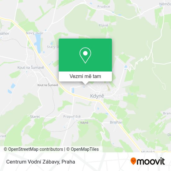 Centrum Vodní Zábavy mapa