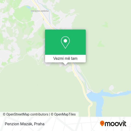 Penzion Mazák mapa