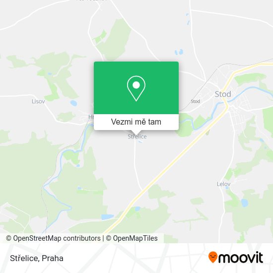 Střelice mapa