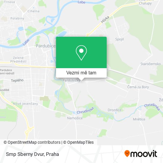 Smp Sberny Dvur mapa