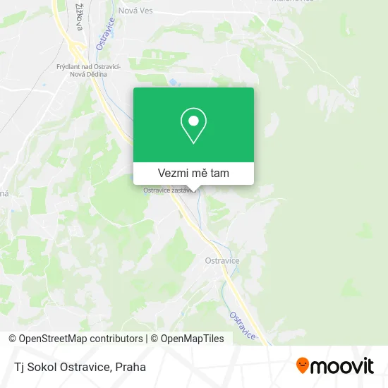Tj Sokol Ostravice mapa