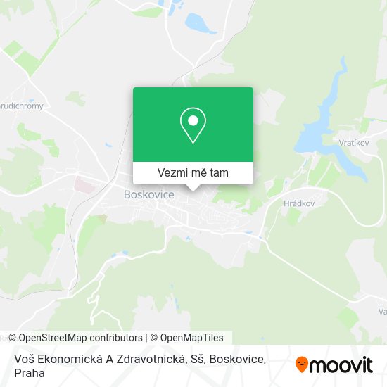 Voš Ekonomická A Zdravotnická, Sš, Boskovice mapa