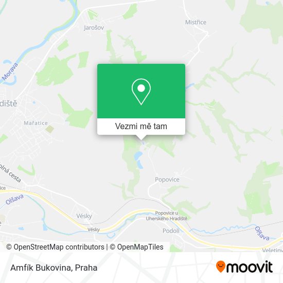 Amfík Bukovina mapa