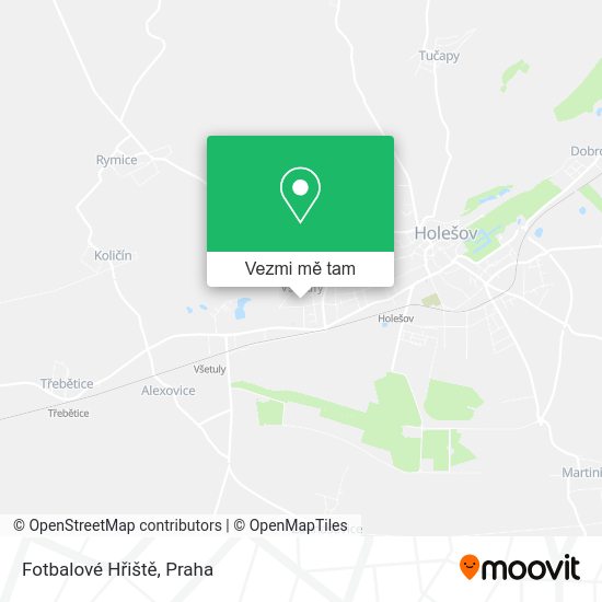 Fotbalové Hřiště mapa