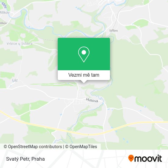 Svatý Petr mapa