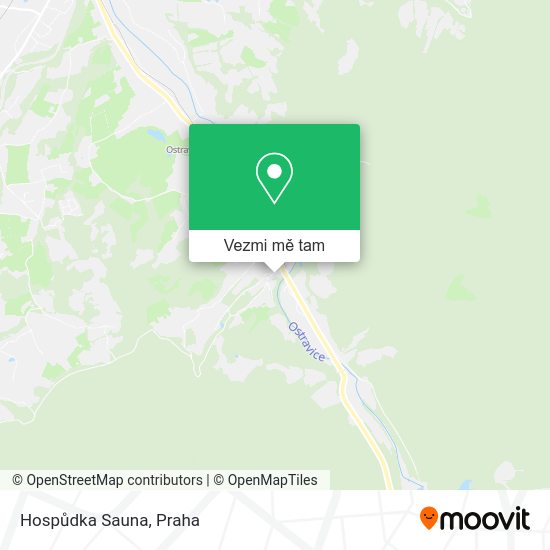 Hospůdka Sauna mapa