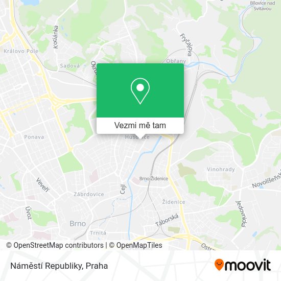 Náměstí Republiky mapa