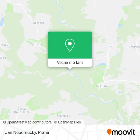 Jan Nepomucký mapa