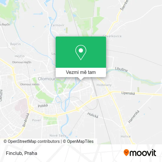 Finclub mapa