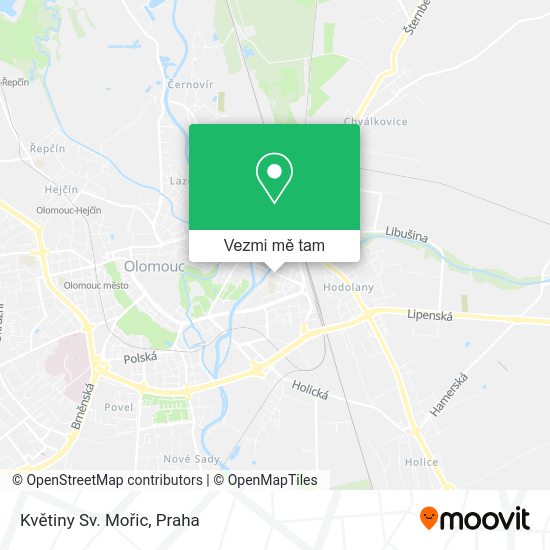 Květiny Sv. Mořic mapa