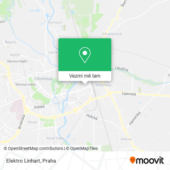 Elektro Linhart mapa