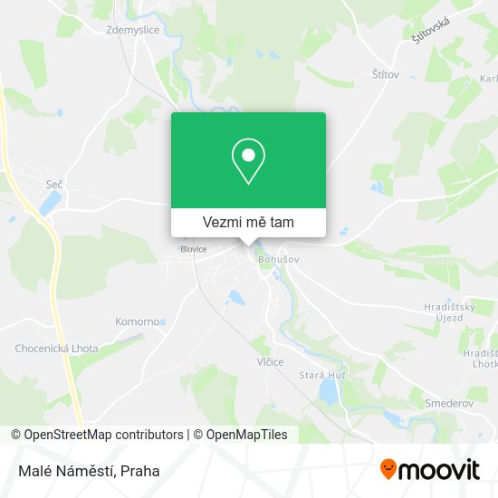 Malé Náměstí mapa