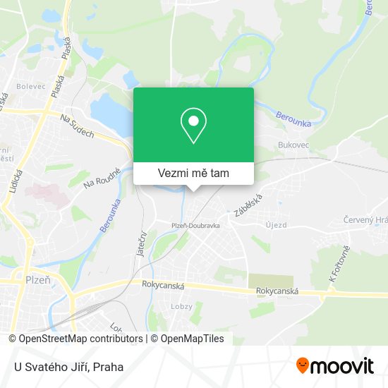 U Svatého Jiří mapa