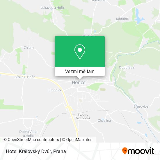 Hotel Královský Dvůr mapa