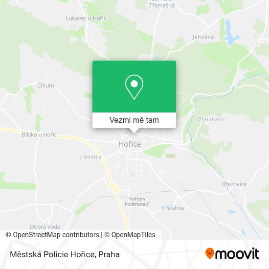 Městská Policie Hořice mapa