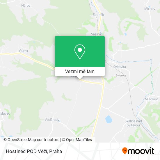 Hostinec POD Věží mapa