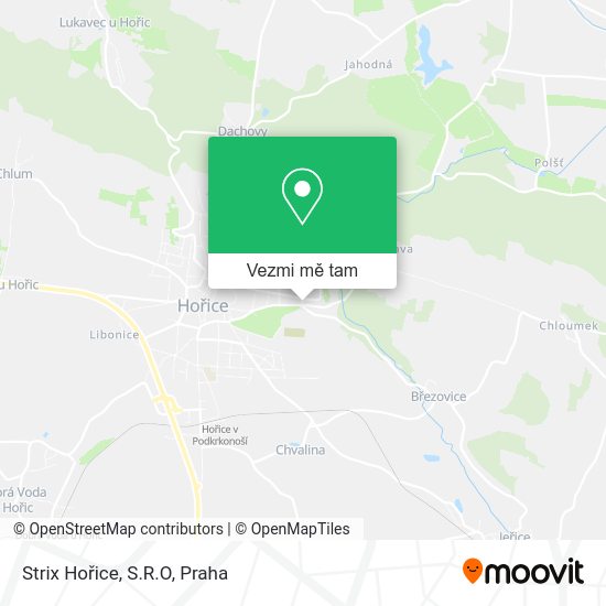 Strix Hořice, S.R.O mapa