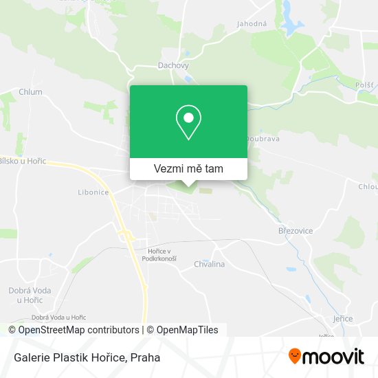Galerie Plastik Hořice mapa
