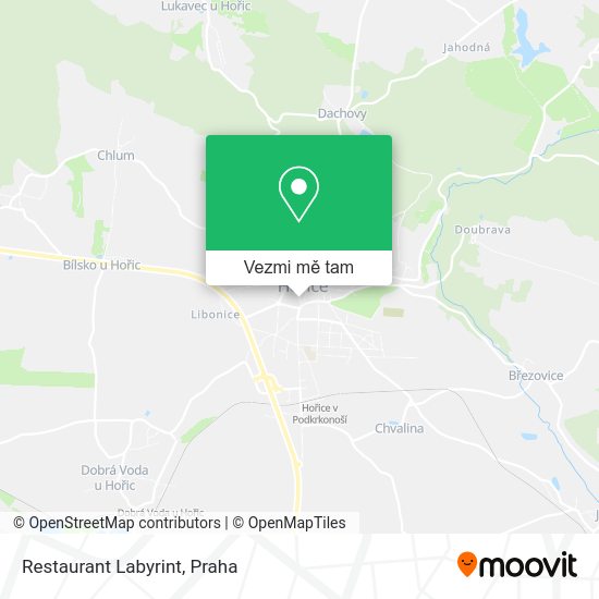 Restaurant Labyrint mapa