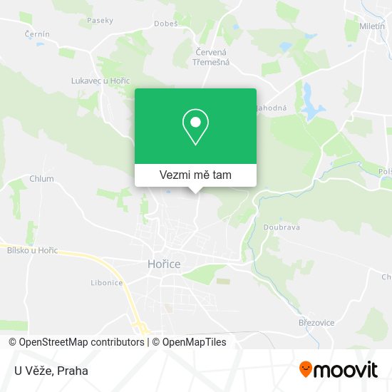 U Věže mapa