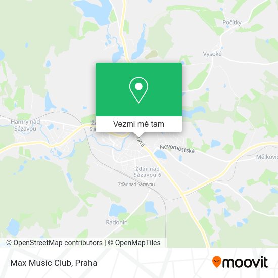 Max Music Club mapa